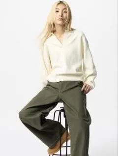 UNIQLO スムースコットンリラックスポロセーター　XL