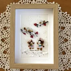 シーグラスアート❁シマエナガちゃんおいで〰️①❁