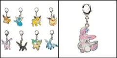 2022 ポケモン ブイズ メタル チャーム セット アクセサリー