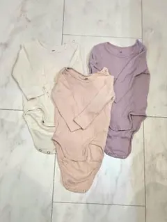 H&M ベビー 長袖ボディスーツ 3枚セット 68cm