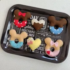 ☆ハンドメイド☆フェルトドーナツ6個セットのサムネイル