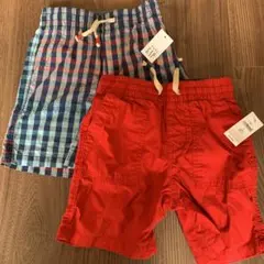 新品タグ付きBABY GAP ハーフパンツ　2点セット105cm