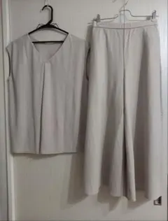 新品　レディース　セットアップ　トップス　スカートパンツ　ガウチョパンツ
