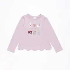 メゾピアノ　mezzo piano アリスモチーフ　長袖Ｔシャツ　130