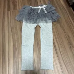 チュチュ付きレギンス グレー
