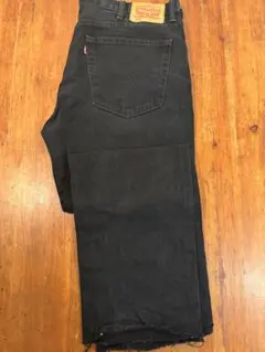 80,s vintage Levi's 505 ブラックデニムワイドパンツ