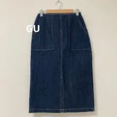 GU ジーユー　ダークデニム タイトスカート Mサイズ
