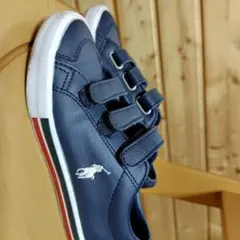 POLO ネイビー ベルクロスニーカー　冠婚葬祭　入学式　19センチ