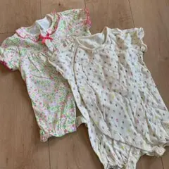 半袖ロンパース 2枚セット