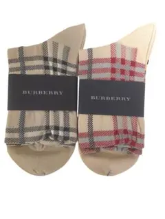 BURBERRY ノバチェック柄ソックス 2足セット