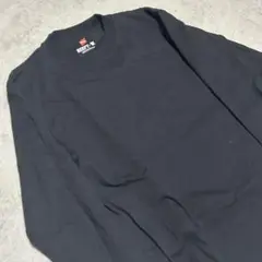 Hanes ロングスリーブTシャツ ブラック XS ほぼ未使用品