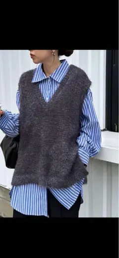 DISCOAT ディスコート　フェザーヤーンチュニックベスト