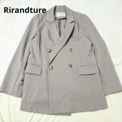 新品タグ付き】リランドチュール ダブルジャケット 薄ベージュ - メルカリ