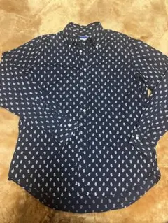 BLUE LABEL ネイビー 柄 シャツ Mサイズのサムネイル
