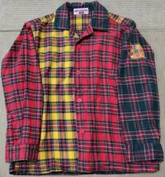 ミキハウス　 チェック柄　 長袖シャツ　120cm