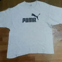 プーマPUMA 古着屋購入PUMAロゴプリント半袖ビッグシルエットTシャツL中古
