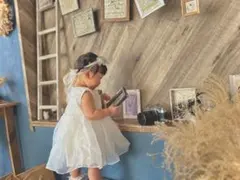 結婚式　リングガール　ベビードレス　9-12ヶ月　白