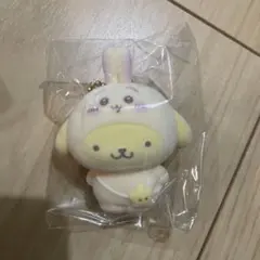 サンリオちいかわシークレットフロッキーマスコットチャーム うさぎ ポムポムプリン