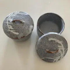陶器製 蓋付き容器 2個セット