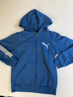 PUMA 青 パーカー フルジッパー　150