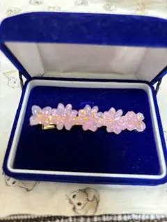 ヘアピン　ハンドメイド　レジン　お花