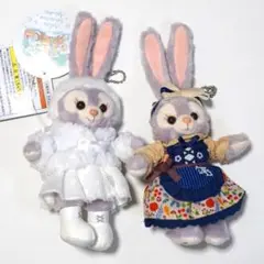ディズニー　ステラルー　ぬいぐるみバッジ2点セット