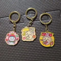 ハチワレ　ウサギ　ご当地キーホルダー　3個セット