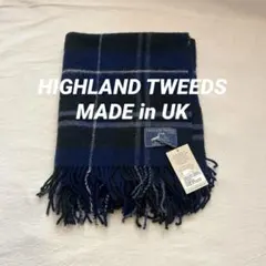 【デッドストック】【英国製】HIGHLAND TWEEDSマフラー　ブランケット