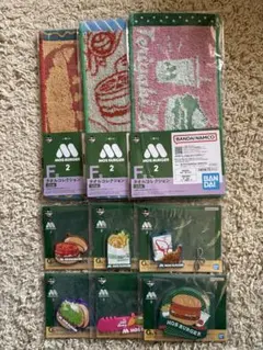 モスバーガー 2 一番くじ　F・G賞　タオル　ラバーコレクション