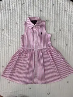 Ralph Lauren ノースリーブワンピース ベルト付 2/2T 90cm