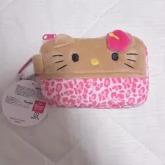 キティ　日焼け　ティッシュポーチ　しまむら　gal ヒョウ柄　サンリオ　新品