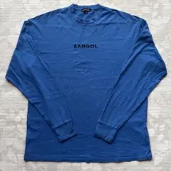 か*ょ様 【KANGOL】カンゴール ロンT XL ブルー 刺繍ロゴ 綿100%のサムネイル