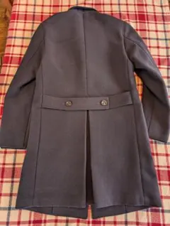 ジャーナルスタンダードトライセクト　チェスターコート　紺色　ウール１００%　Ｓ