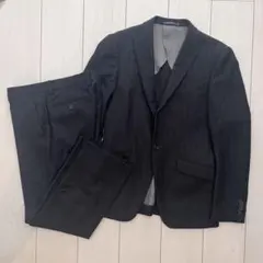 ジュニア用スーツ 上下セット ダークグレー 170cm ネクタイつき