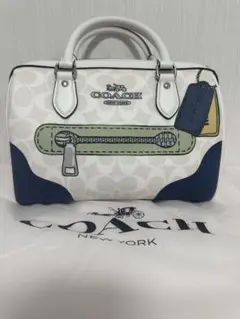 COACH ローアン サッチェル 騙し絵 2wayボストンバッグ
