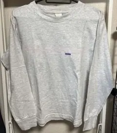 長袖Tシャツ ロンT グレー ロゴプリント エクストララージ　mini
