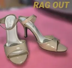 Rag Out ベージュ ヒールサンダル/ ミュール 夏・春のベーシック
