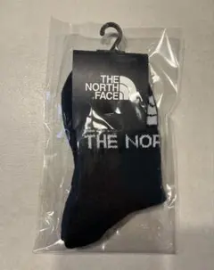 新品未使用 THE NORTH FACE ロゴソックス ブラック　21cmのサムネイル