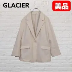 GLACIER テーラードジャケット M アイボリー 通勤のサムネイル