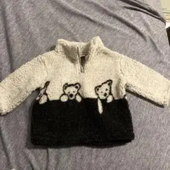 クマちゃん　ベビーモコモコボアアウター　トップス