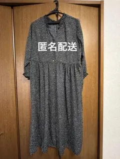 ROPÉ PICNIC ドット柄ワンピース 黒色 38