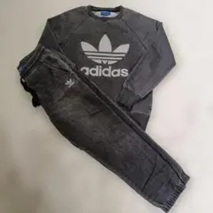 アディダスオリジナルス　デニム風スウェット　上下　セットアップ