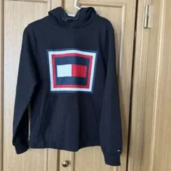 TOMMY HILFIGER ロゴ プルオーバー パーカー ブラック Sのサムネイル