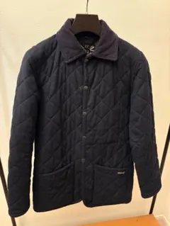 LAVENHAM ネイビー ウールキルティングジャケット 34