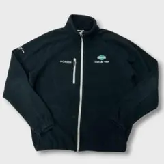 00s 古着 コロンビア Columbia フリースジャケット 企業ロゴ
