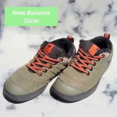 New Balance キッズスニーカー グリーン カーキ 22cm