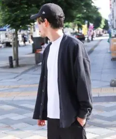 ■ZIP FIVEジップファイブ■新品■肉厚ワッフルビッグニットカーディガン