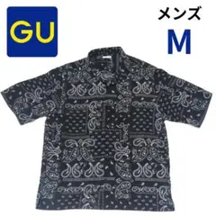 GU メンズ ペイズリー柄 半袖シャツ アロハ バンダナ 完売品 M