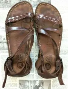 Italian Eder Shoes leather sandals23.0cmのサムネイル