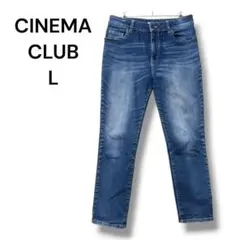シネマクラブ　デニム　レギュラー　スリム　Ｌ　ブルー　ストレッチ　ジーンズ
